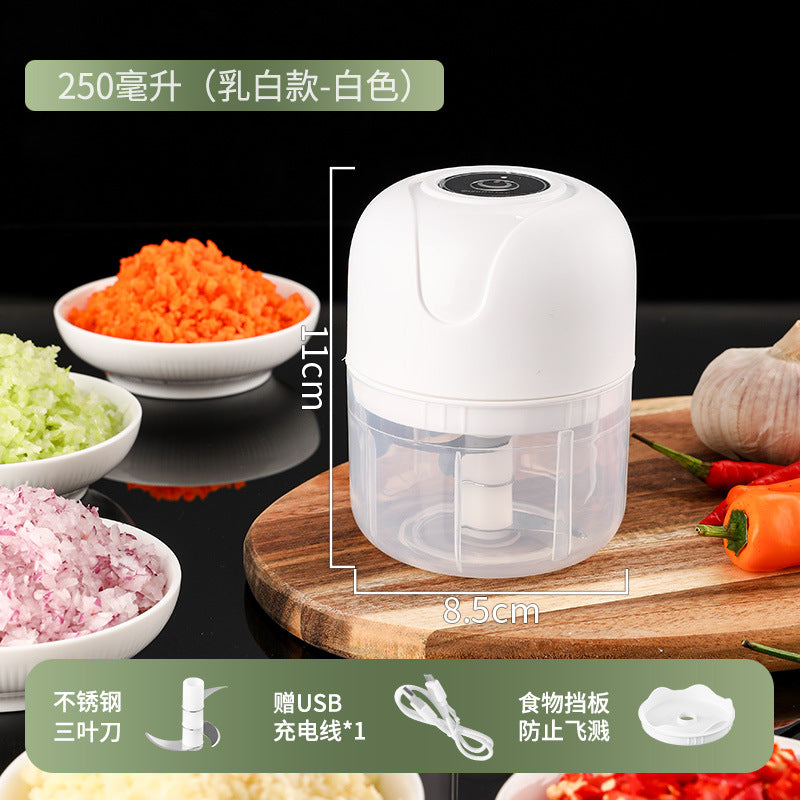 Electric food processor mini kitchen garlic sauce mixer food supplement meat grinder for home multifunctional garlic masher
