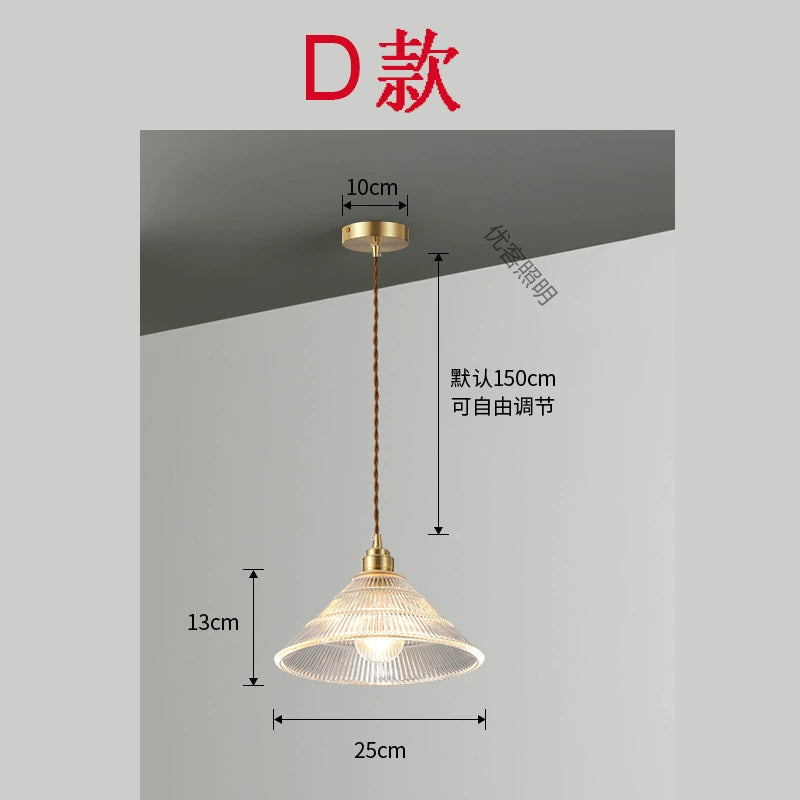 Wabi Sand Nordic simple restaurant bar creative bedside Japanese banquet style retro chandelier high-end household chandelier