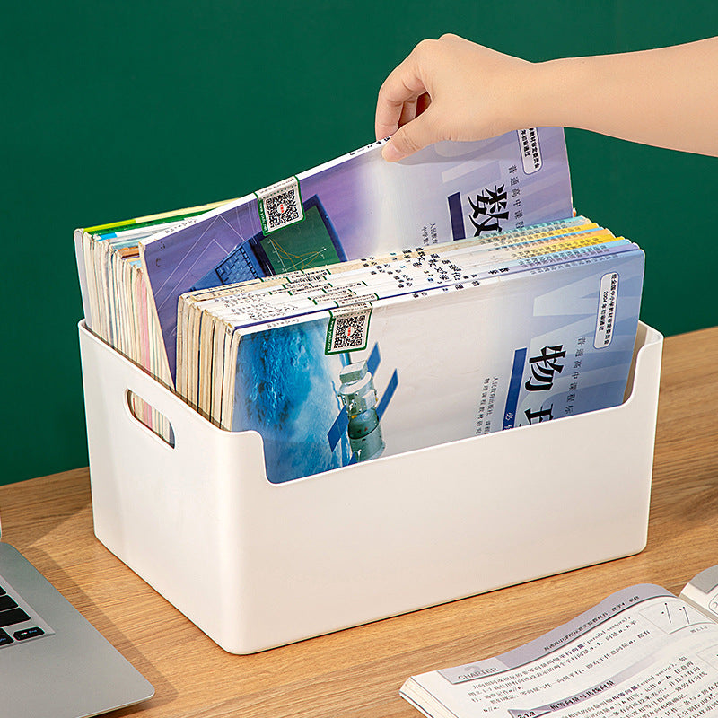Desk A4 File Storage Box Desktop Student Storage Stationery Book Storage Box Dormitory Table Storage Box