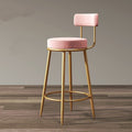 Accessible luxury bar chair for home back chair iron stool high stool bar chair scandinavian sedentary bar chair none