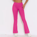 New arrival cross-border breathable brushed high waist elastic butt lift casual wide leg nine-point pants running fitness yoga bottom pants