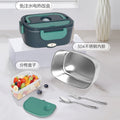 Car-mounted household electric lunch box 304 stainless steel heated lunch box dual voltage thermal insulation handy gadget for bringing meals to work