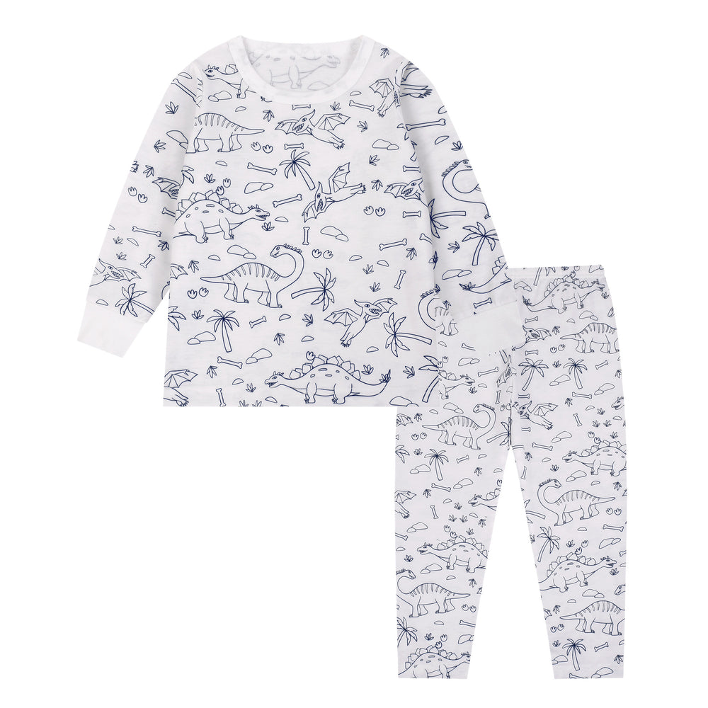 Export independent station stretch cotton boys engineering vehicle sketch coloring plaid fun diy hand-painted graffiti suit