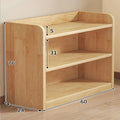 Solid wood bookshelf living room simple floor bookcase student storage rack children's home multi-layer bedroom storage cabinet