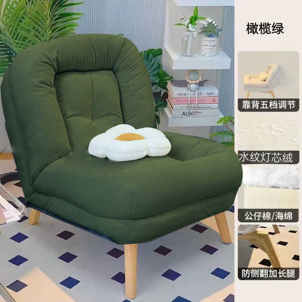 Lazy sofa can lie down and sleep single lunch casual chair bedroom reading lounge chair small sofa foldable