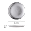 Shallow dish silver- 10inch