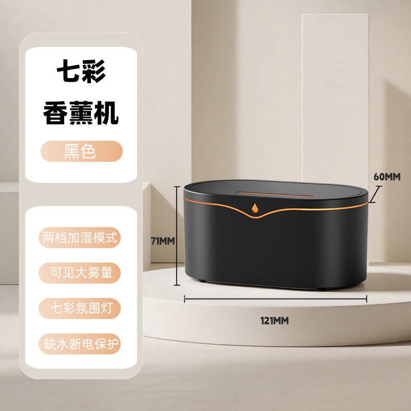 3d simulated flame aroma diffuser - desktop usb mini ultrasonic essential oil automatic scent diffuser and humidifier for home use