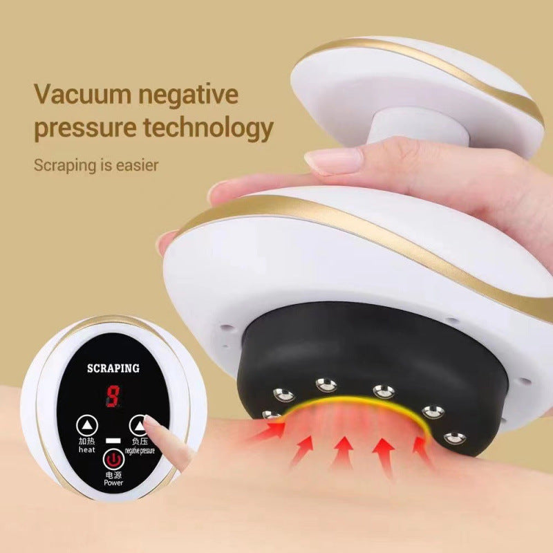 Electric scraping instrument, cupping instrument, dredging meridians, hot compress, meridian massage, muscle therapy instrument, suction scraping instrument, infrared