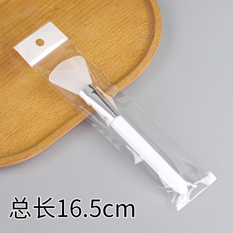 Beauty silicone brush facial mask brush makeup brush soft bristle head brush mud mask beauty tool fan-shaped fruit acid brush