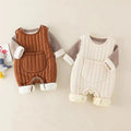 Baby rompers, overalls, and fleece-lined pants - newborn & toddler outerwear for autumn/winter