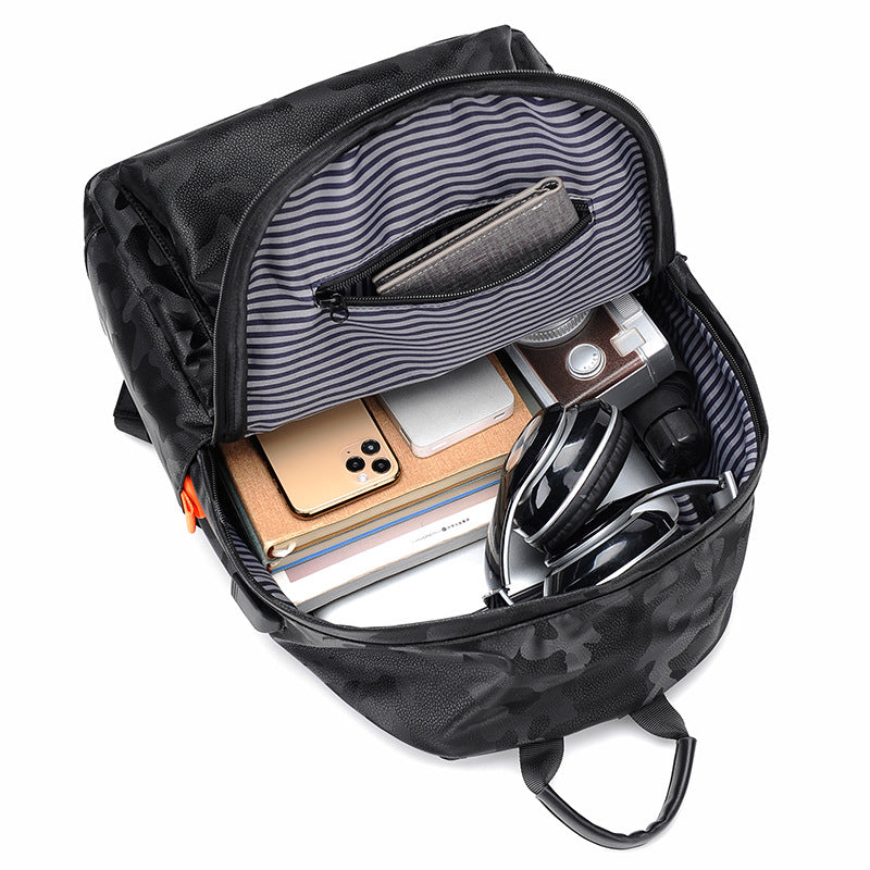 Cross-border new fashion student schoolbag casual backpack unisex computer backpack camouflage backpack
