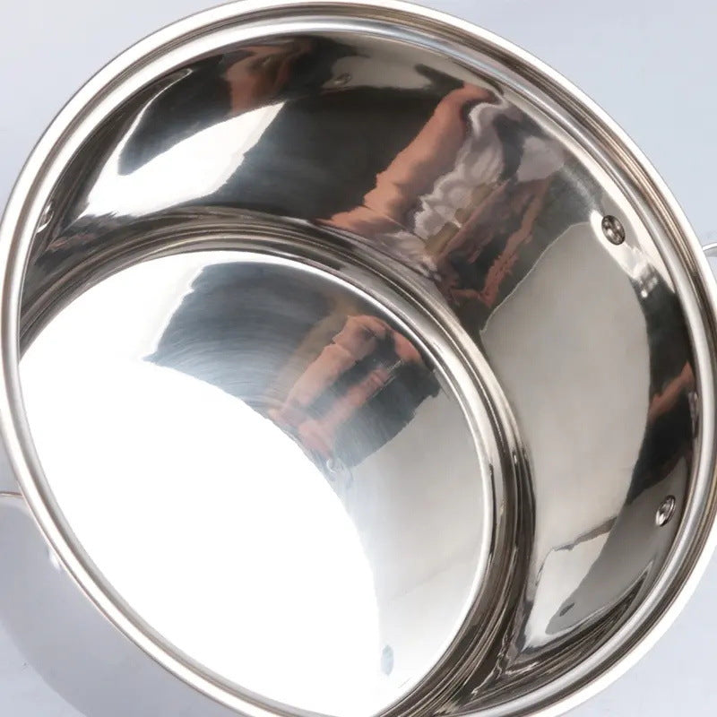 New arrival cross-border stainless steel pot set for home twelve-piece set of multi-bottom frying pan milk soup pot kitchenware manufacturer wholesale