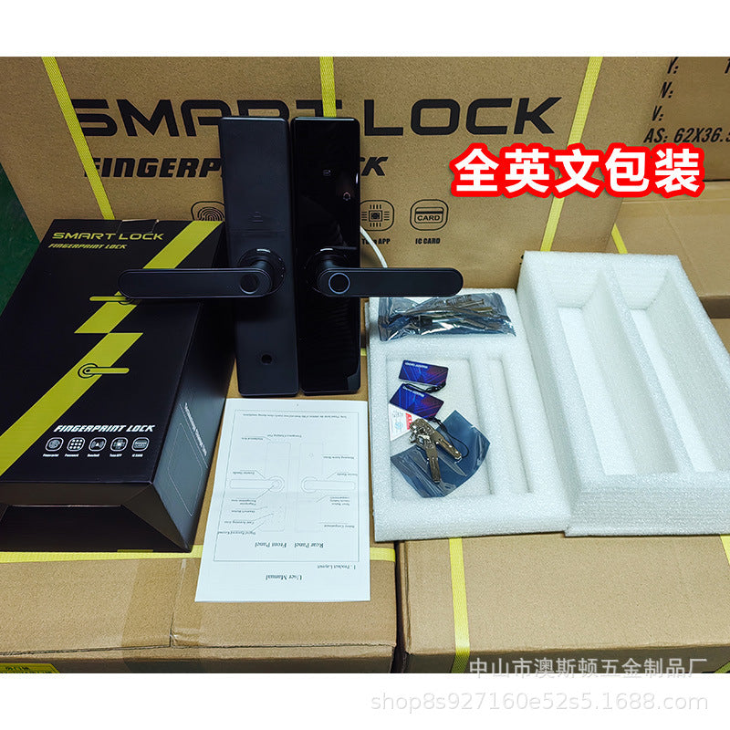 smart door lock, one-touch fingerprint lock for apartments, tuya electronic lock, remote password lock for homestays, manufacturer in stock