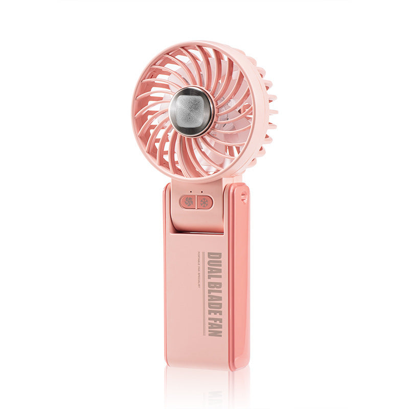 K67 handheld fan, strong wind force, cold compress, foldable color box, various designs, small fan