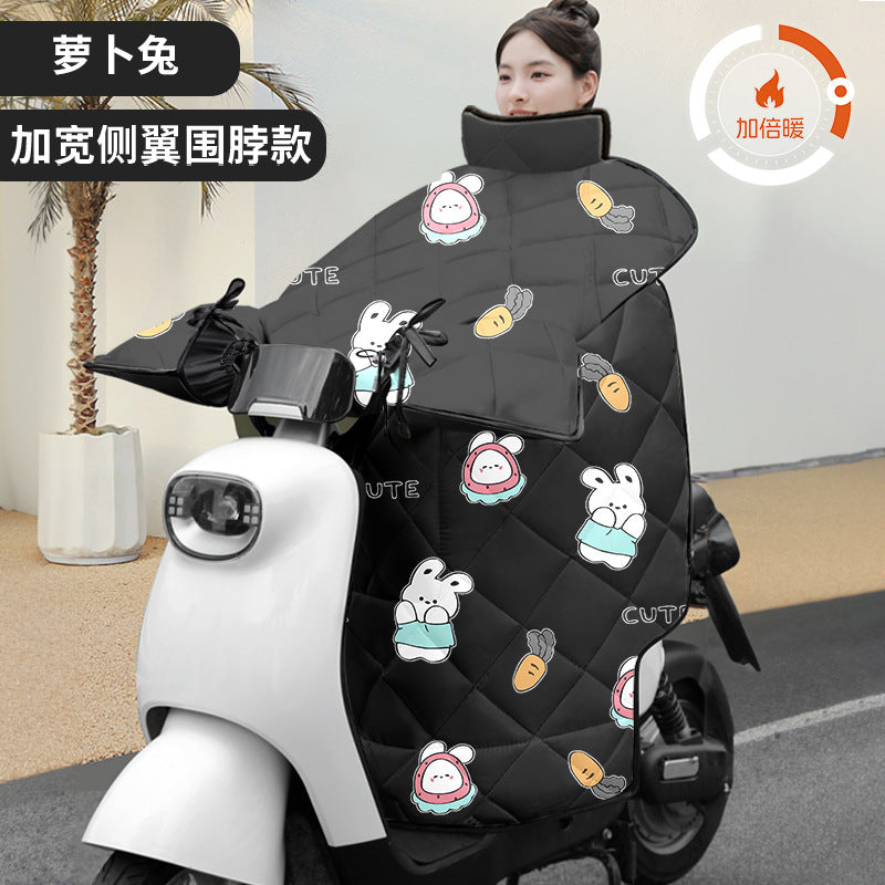 Battery car motorcycle cover 2025new arrivalfleece-linedthickened windproof quilt winter windproof quilt winterthickenedwaterproof