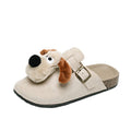 Outwearfall and winter birkenstock shoes family style heattech toe-cap birkenstock women's fleece-lined dog new arrival cashmere dog slippers kids