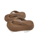 6cm thick-soled flip-flops women's summer outwear soft bottom heightening indoor non-slip beach slippers flip-flops sandals