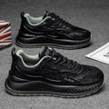 Men's winter 2025 new collection: chunky sole, height increasing, versatile casual sneakers, athletic running shoes, trendy breathable dad shoes for men