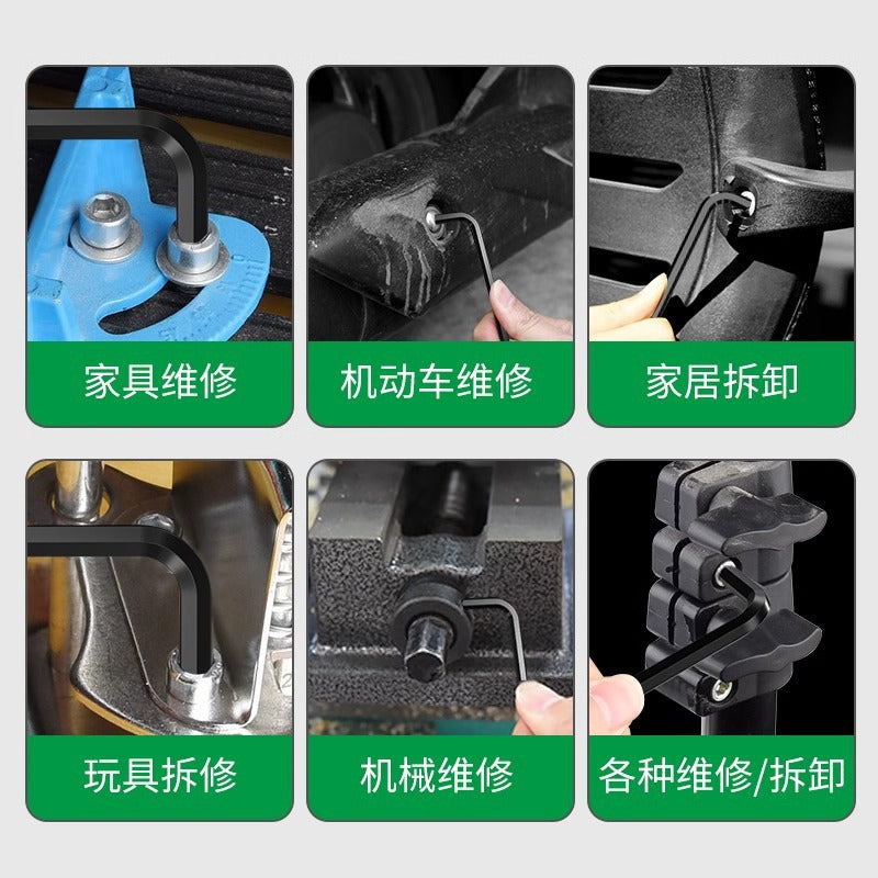 Baolian inner hexagonal wrench suit inner hexagonal 6-angle screwdriver tool combination plum blossom wrench long hexagon