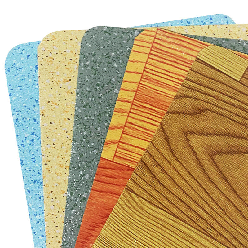 0.5Mm black grid bottom PVC floor leather cement floor direct sticker wood floor waterproof plastic pad environmental protection