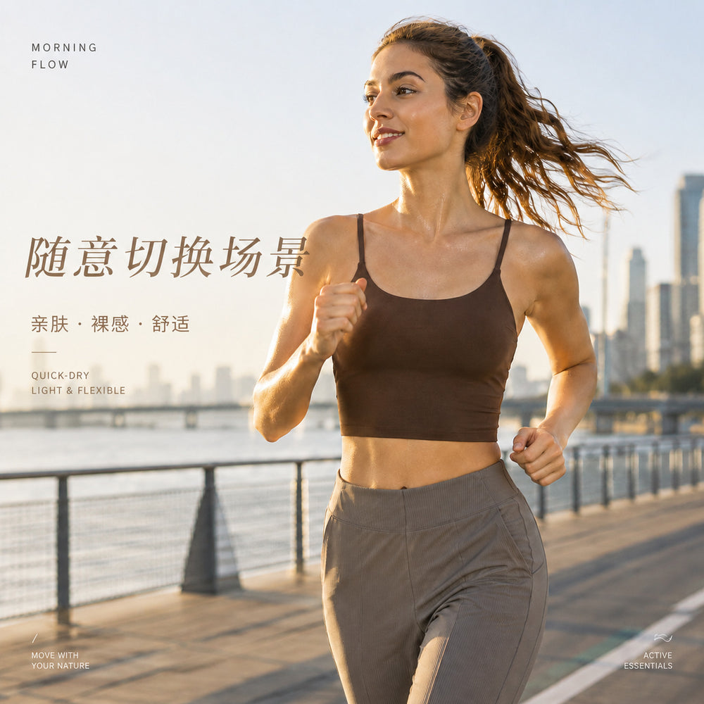 New women's yoga top - sports bra with padded cups, spaghetti straps, and beautiful back design - fitness tank top, yoga vest c5238