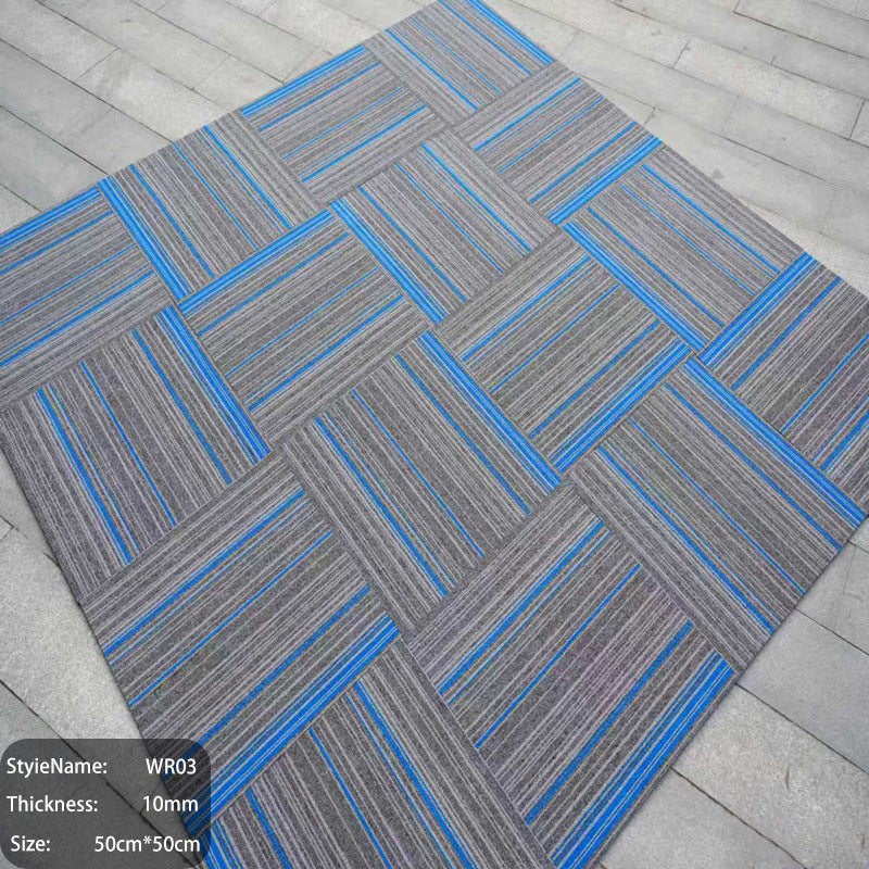 Extra thick commercial carpet for office use - large area, wear-resistant, quiet, square interlocking tiles for office buildings and conference rooms