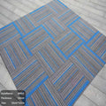 Extra thick commercial carpet for office use - large area, wear-resistant, quiet, square interlocking tiles for office buildings and conference rooms