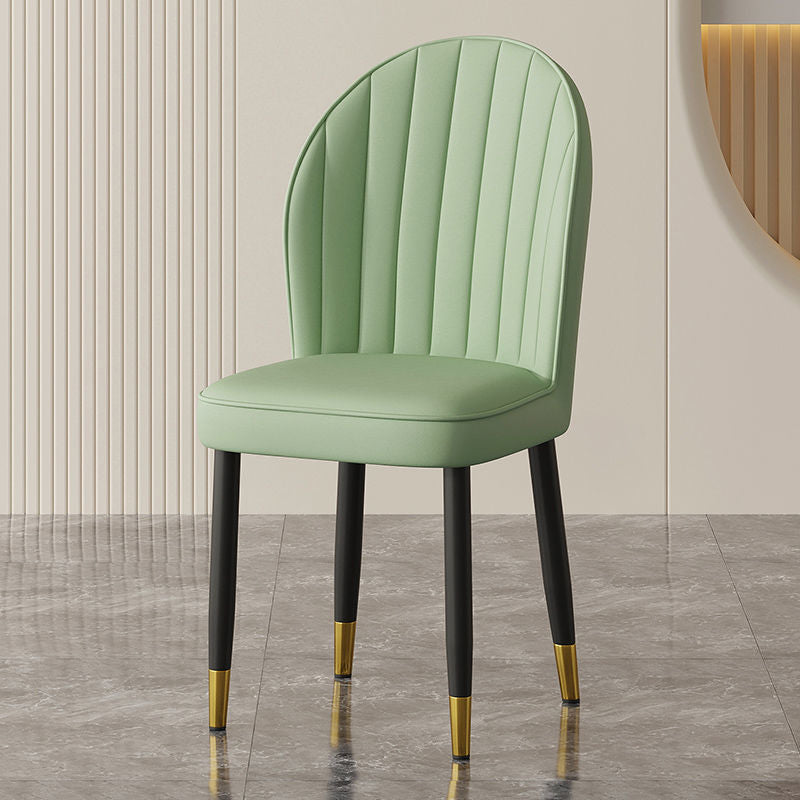 Cream style Nordic light luxury dining chair Home simple modern restaurant Makeup stool Leisure table and chair Hotel chair arc