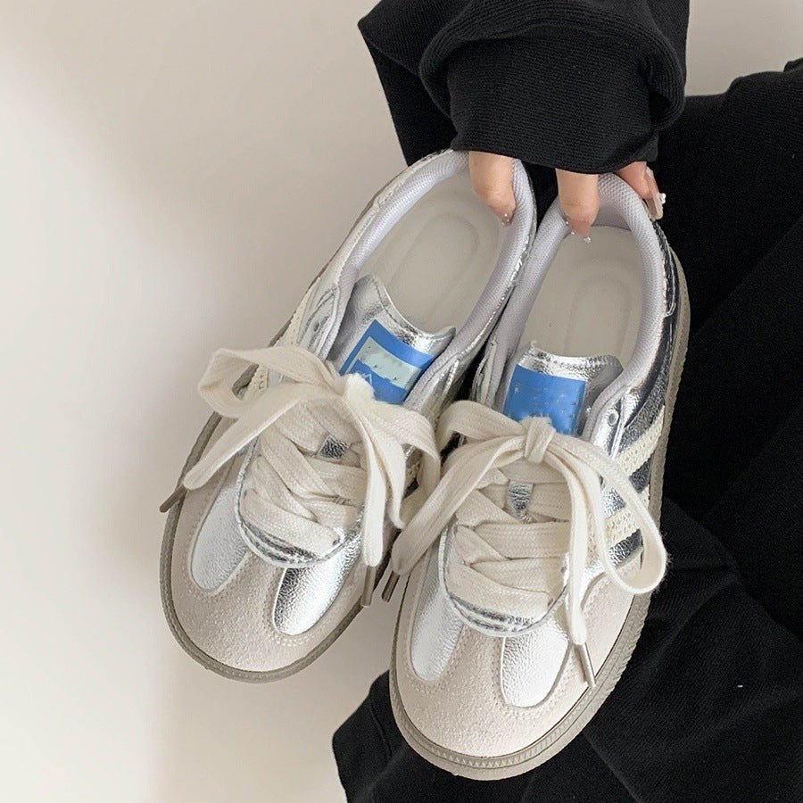 Retro german training shoes women's 2025 spring and autumn new arrivalflatsk-style sports casual shoes color matching easiest for matchfashion sneakers women