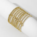 Wholesale foot jewelry: european & american cross-border fashion, minimalist beaded beach style layered anklet set - 9 piece women's set