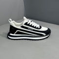 2026 spring new men's mesh breathable argyle sneakers, versatile athletic casual shoes, chunky sole height increasing dad shoes, trendy footwear