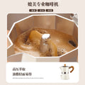Round bottom moka pot single valve for home small coffee pot coffee pot suit concentrated espresso coffee utensils