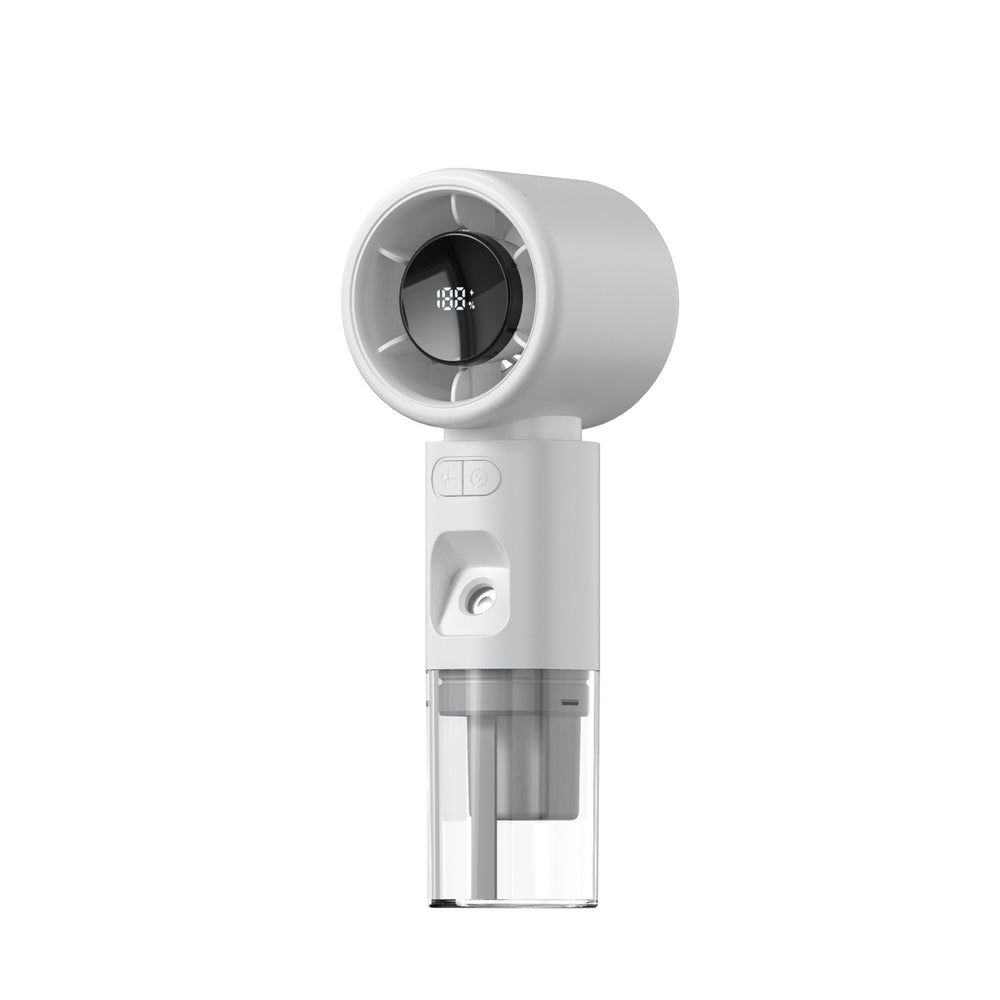 2025 cross-border handheld mist fan, usb rechargeable mini fan, outdoor humidifying fan with 100 spray levels