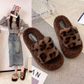Thick sole fur slippers for women outwear2024 autumn winternew arrival lamb furry popular home one-line cotton slippers