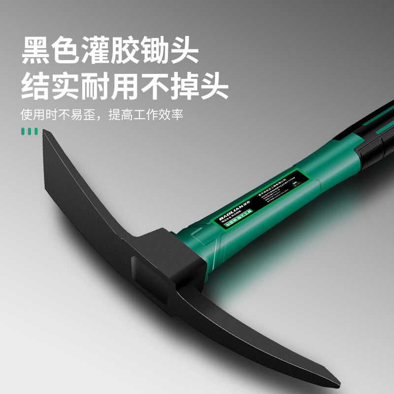 Small pickaxe multi-functional outdoor portable pickaxe, claw pickaxe, pickaxe, ax, hoe, special hoe for digging tree roots and digging grass