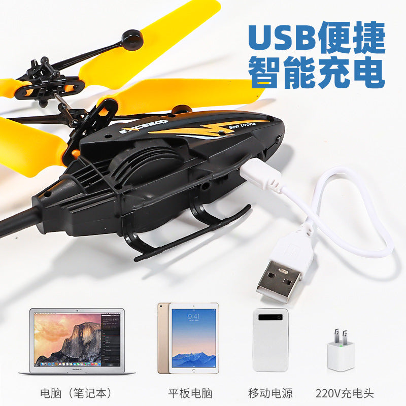 apache remote control airplane - kids' gesture sensing hovering helicopter - durable, rechargeable flying toy