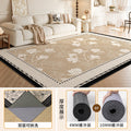 Removable and washable carpet, living room, machine washable, french medieval double layer, detachable sofa, coffee table, floor mat, bedroom bedside blanket