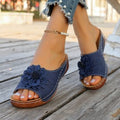 summer new arrival: plus-size wedge heel slippers for women (sizes 36-43). wholesale available. dropshipping to  and