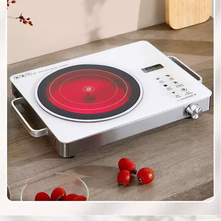 Electric ceramic cooktop - multifunctional induction cooker for home use, compatible with all cookware, high power, high temperature resistance, hot pot, smart timer, commercial grade