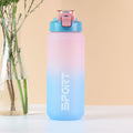 Factory custom plastic water bottle - large capacity sports water bottle - fitness - cross-border - minimalist straw cup - extra large capacity