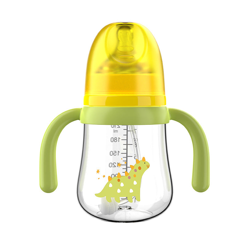 English boxed baby bottle anti-choking and anti-flatulence pp bottle wide diameter baby straw bottle mother and baby products