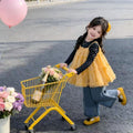 Girls' spring outfit : new princess sundress set with lace trim – stylish, sweet, and princess-inspired