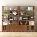 New chinoiserie bogu rack tea rack storage rack tea set rack tea display cabinet non-solid wood tea room ornaments duobao pavilion