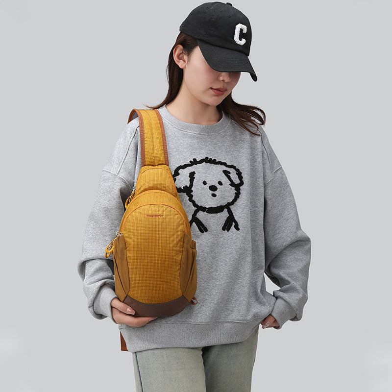 New fashion sports leisure breast bag women's business trip messenger bag large capacity waterproof sports hiking bag