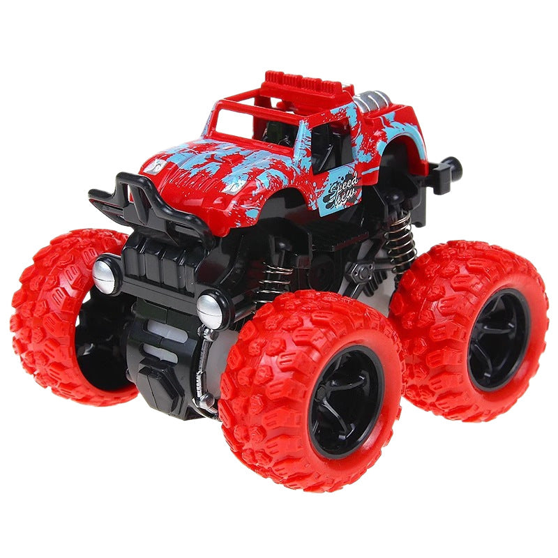 Street stall internet celebrity ring supply toys kids four-wheel drive off-road inertia car artificial model car anti-fall toy car