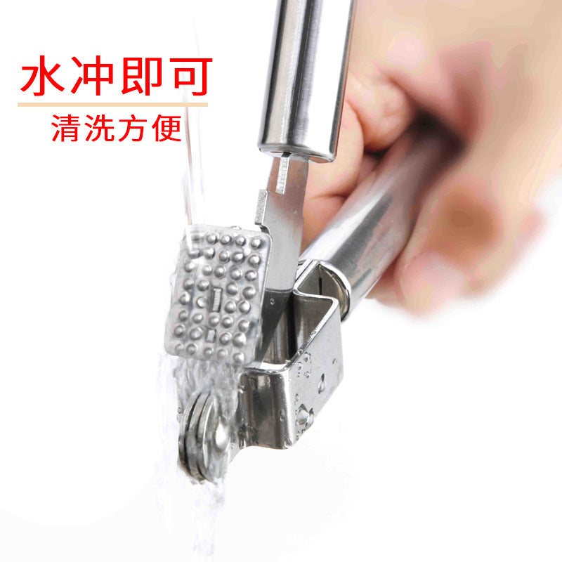 Factory direct 430 stainless steel heavy-duty manual garlic press - effortless garlic crushing for kitchen and home use