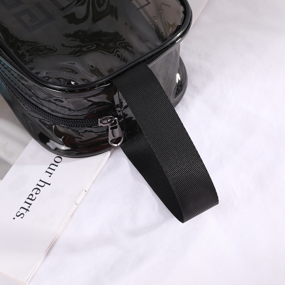 Waterproof swimming wash bag PVC tote bag Portable travel zipper storage cosmetic bag Large capacity spot