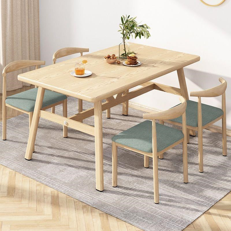 Dining table small apartment for home modern casual dining table and chairs commercial fast food restaurant table and chairs combination dining table rectangular table