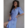 early spring new french casual chic dress - button-down design, slim fit, perfect for banquets, cocktail parties, and tea time