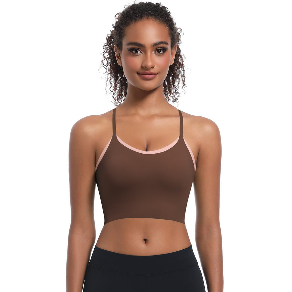 Clearance nude sensation camisole bra - seamless, quick-dry, breathable, shockproof sports bra for yoga, running, and fitness